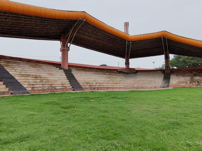 Construction of Bhajan Sandhya Sthal, Ayodhya Faizabad (U.P.)